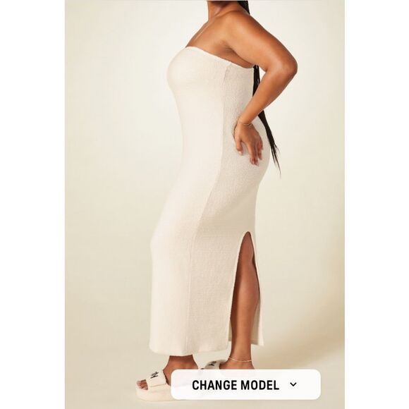 YITTY Pet Me Strapless Maxi Dress 2X On My Ivories #200 - Picture 3 of 10